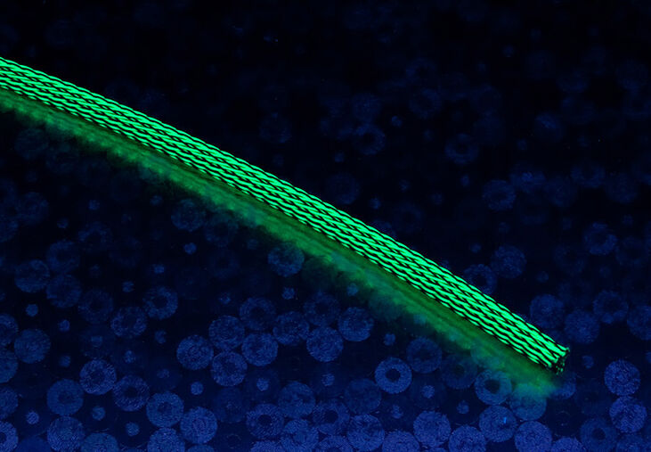 Techflex Flexo PET Sleeve 6mm - green/black, 1m image number 1