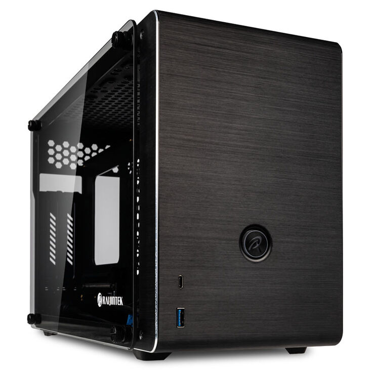 Raijintek Ophion Mini-ITX Case, Tempered Glass - Black image number 0