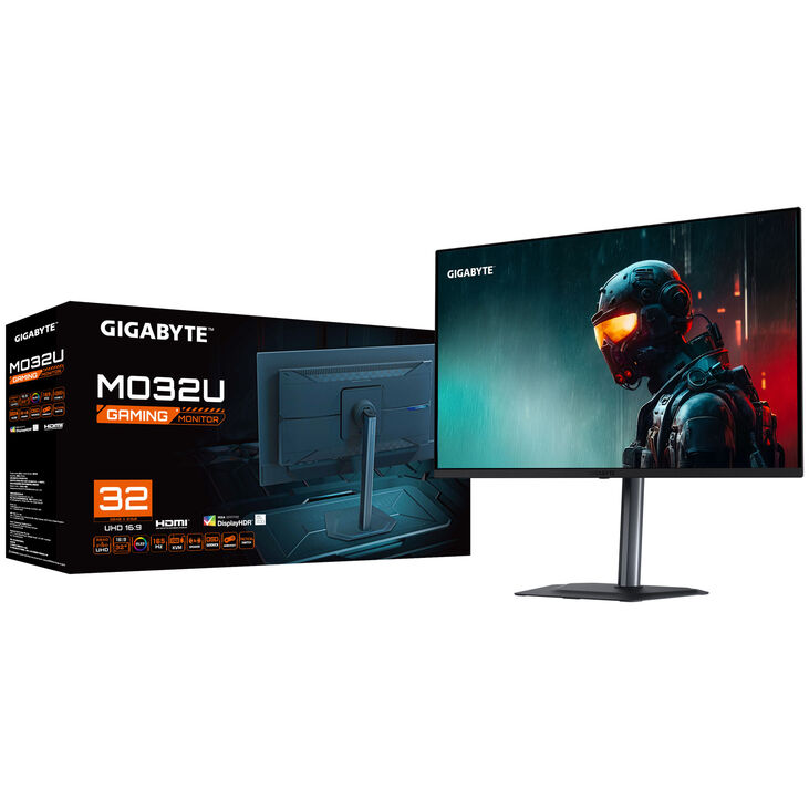 GIGABYTE MO32U 31.5" OLED 4K UHD Gaming Monitor - 3840 x 2160, 165Hz, 0.03ms, 250 cd/m², Display HDR True Black 400, HDMI 2.1, Displayport 1.4 image number 8