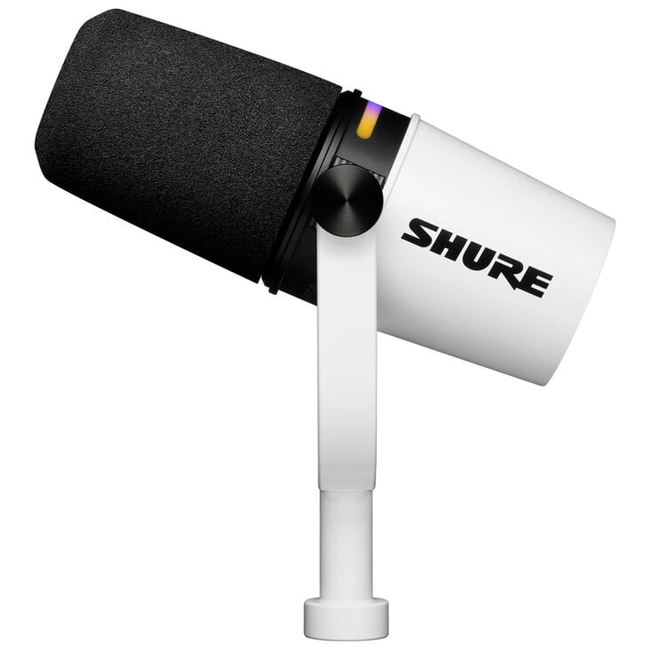 Shure MV7+-K Podcast Microphone XLR/USB - white image number 1