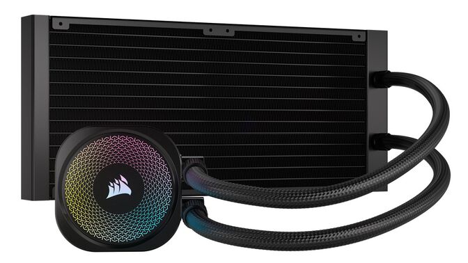Corsair iCUE LINK Titan 280 RX RGB Komplett-Wasserk&uuml;hlung - 280 mm, schwarz image number 2