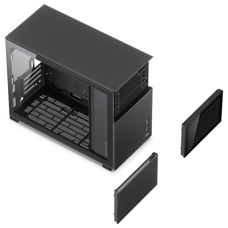 Jonsbo D31 MESH Screen Micro-ATX Gehäuse, Tempered Glass - schwarz image number 7