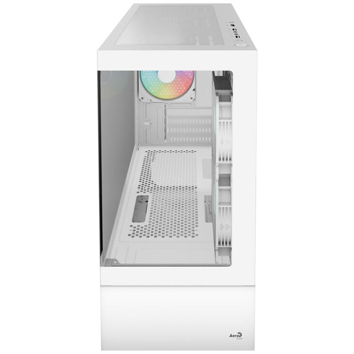 Aerocool Viewport Mini PC case, Mini Tower, Micro-ATX, RGB, Tempered Glass - white image number 1