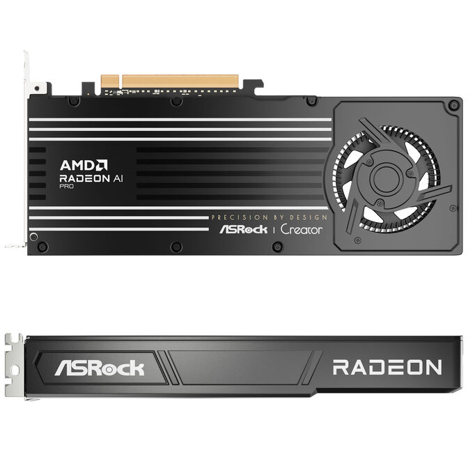 ASRock Radeon AI Pro R9700 Creator 32GB Graphics Card, 32768 MB GDDR6 image number 6