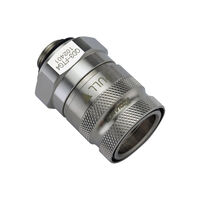 Koolance QD3 Schnellverschluss gerade female auf G1/4 Zoll AG - no-spill, silber