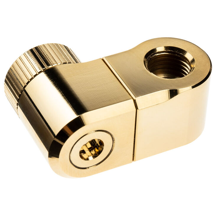 EK Water Blocks EK-Quantum Torque G1/4 inch double extension offset MF 28 - gold image number 1