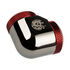 Bitspower Adapter 90 Degree 14mm OD Hardtube to 14mm OD Hardtube - black glossy/red image number null