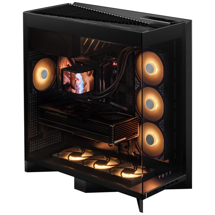 TRYX LUCA L70 PC-Gehäuse, Midi-Tower, E-ATX, Tempered Glass - schwarz image number 1