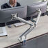 Alterzone Arm Duo USB Aluminium Monitorhalterung - weiß, 2x USB-Typ-A image number null