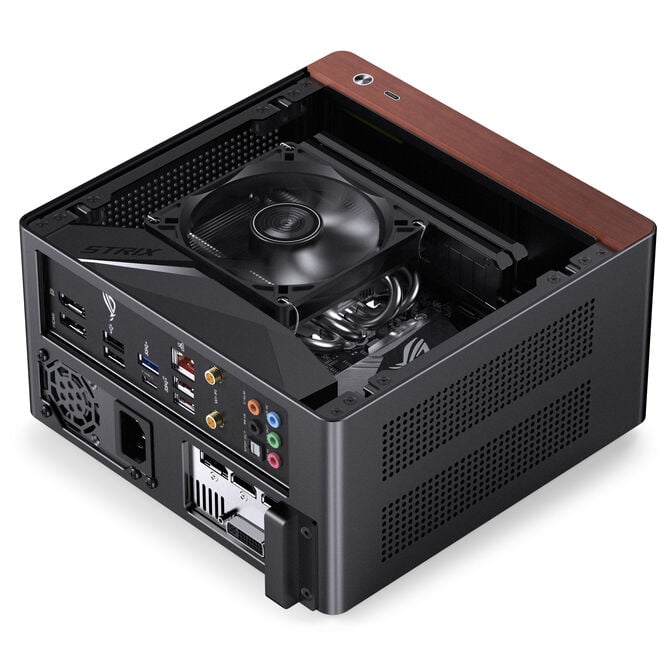Jonsbo NV10 PC case, mini case, ITX - black image number 5