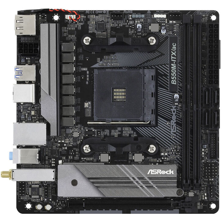 ASRock B550M-ITX/ac, AMD B550 Mainboard - Sockel AM4 image number 2