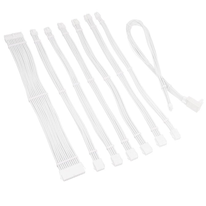 Kolink Core Pro Braided Cable Extension Kit 12V-2x6 Typ 1 - Brilliant White image number 1