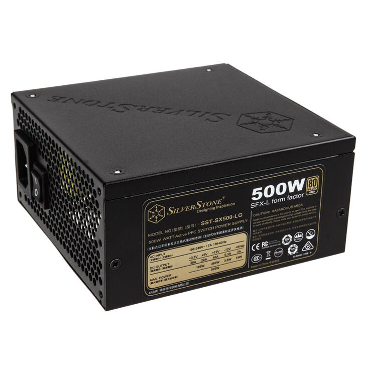 SilverStone SST-SX500-LG v2.1 SFX-L Netzteil 80 PLUS Gold, modular - 500 Watt image number 3