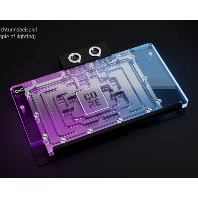Alphacool Core GeForce RTX 5090 TUF Gaming GPU Water Cooler, ARGB, with Backplate - Acrylic image number 4