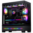 Phanteks XT View Matrix PC Case, Mid-Tower, E-ATX, Tempered Glass, Matrix LED - Black image number null