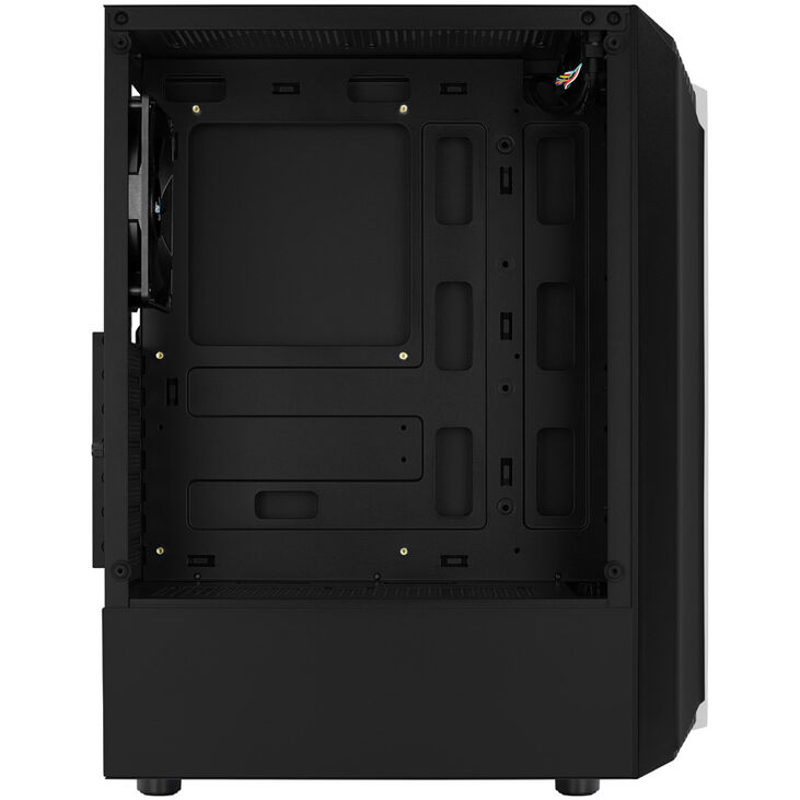 Aerocool Bionic v1 Mid Tower, RGB, Tempered Glass - Black image number 5