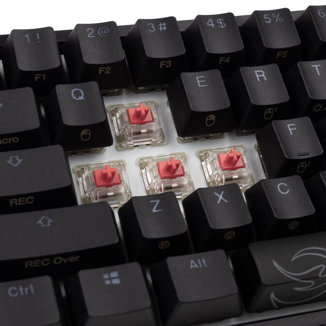 Ducky One 2 Pro Mini Gaming Tastatur, RGB LED - Cherry Silent Red (US) image number 7