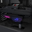 ASUS ROG Herculx Grafikkartenhalter - schwarz image number null