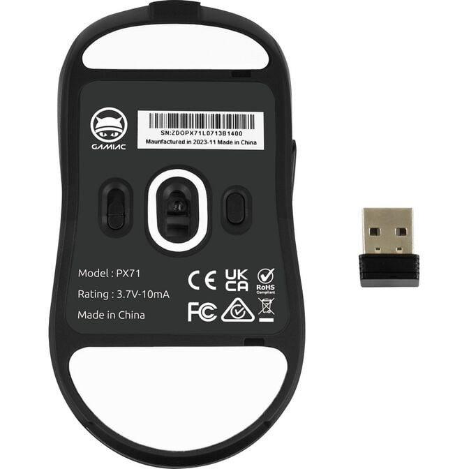 GAMIAC PX71 Wireless Gaming Mouse - black image number 10