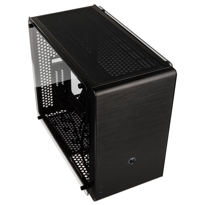 Raijintek Ophion M Evo TGS Micro-ATX Geh&auml;use, Tempered Glass - schwarz image number 1