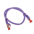 InLine Patch Cable Cat.6, S/FTP (PiMf), 250MHz, violet - 0.5m image number null