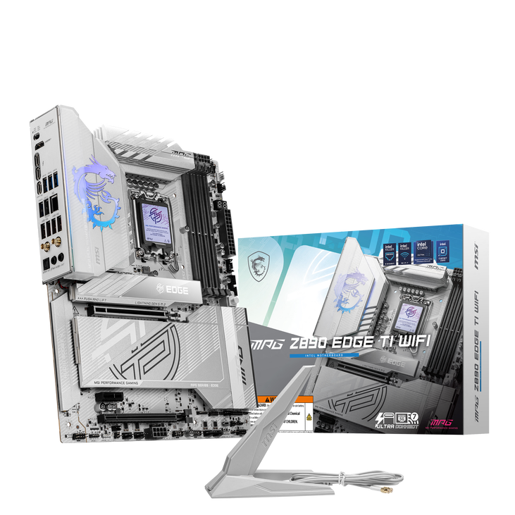 MSI MPG Z890 Edge TI WIFI motherboard, Socket LGA 1851, Intel Z890, ATX, DDR5 image number 0