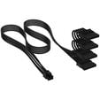 Corsair Premium Sleeved 4x SATA Power Cables, for Type-5 Power Supply - Black image number null