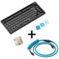Glorious GMMK Pro Black Ocean Gaming Tastatur, GPBT-Keycaps, Gateron Clear Switches - inkl. Coiled Cable