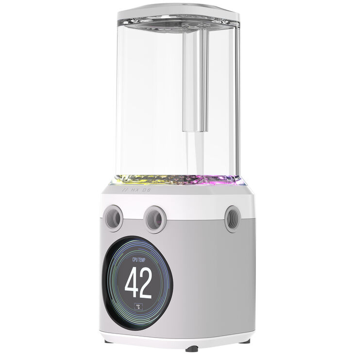 Corsair iCUE Link XD6 RGB Elite LCD Pump Reservoir Combo - white image number 3