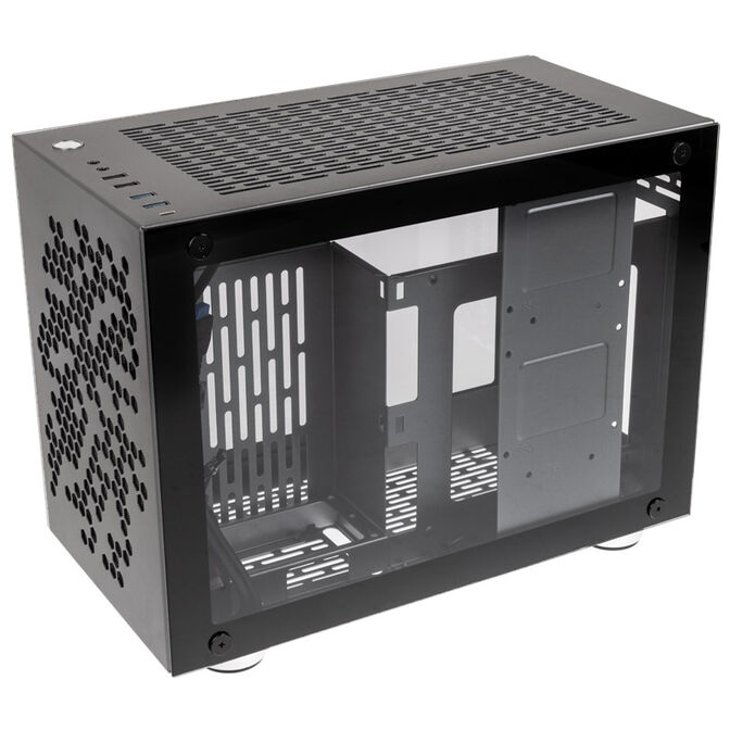 Kolink Rocket Heavy Mini-ITX Case - Gunmetal Grey + Alpenf&ouml;hn Gletscherwasser 240 High Speed Bundle image number 1