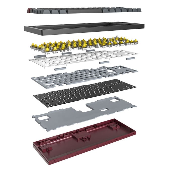 Montech MKey TKL Darkness Gaming Keyboard - Gateron Pro 2.0 Yellow (US) image number 5