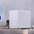 Jonsbo U4 Mini Micro-ATX-Geh&auml;use, Tempered Glass - wei&szlig; image number null