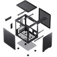Jonsbo C6 PC-Geh&auml;use, Mini-Tower, Micro-ATX, mit Tragegriff - schwarz image number null