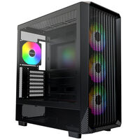 Montech X5 PC-Geh&auml;use, Midi-Tower, E-ATX, ARGB, Tempered Glass - schwarz
