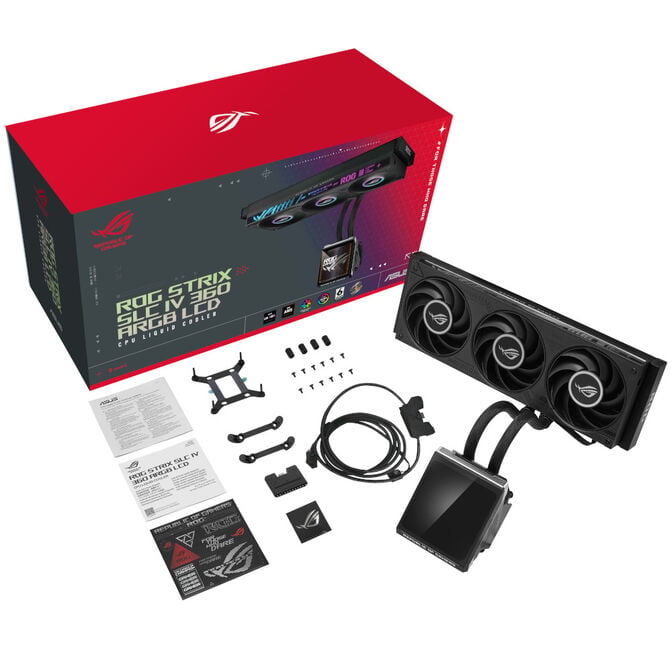 Asus ROG STRIX SLC IV 360 ARGB LCD AiO Water Cooling - 360mm, black image number 6