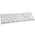 Ducky One 2 White Edition PBT Gaming Keyboard, MX-Blue, white LED - white image number null