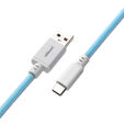 CableMod PRO Coiled Keyboard Cable USB-C zu USB Typ A, Blueberry Cheesecake - 150cm image number null