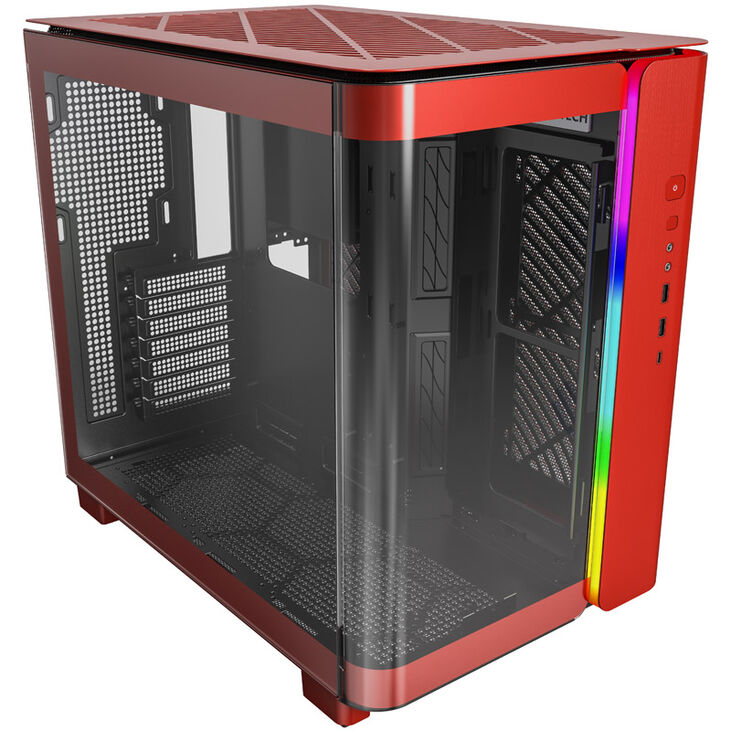 Montech KING 95 Mid Tower, Tempered Glass, ARGB - Red image number 1