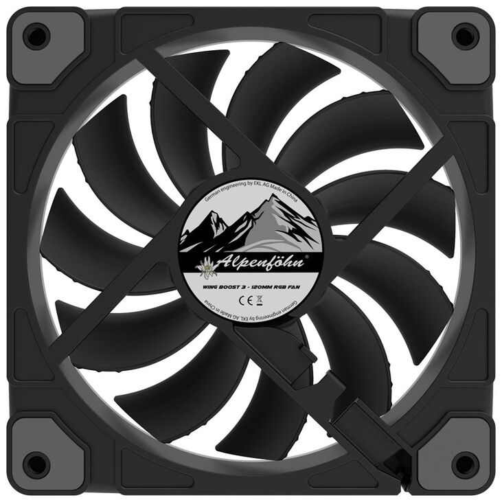Alpenföhn 120mm Wing Boost 3 ARGB High Speed PWM Fan, Single - Black image number 5
