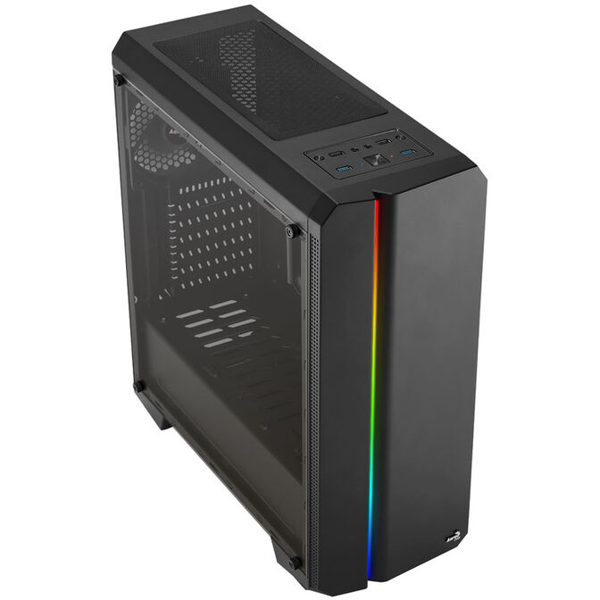 Aerocool Genesis ARGB V1 Midi-Tower, Acryglas - schwarz image number 1