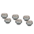 Thermal Grizzly DeltaMate Extender Fitting - MF7, matte nickel, pack of 6 image number null