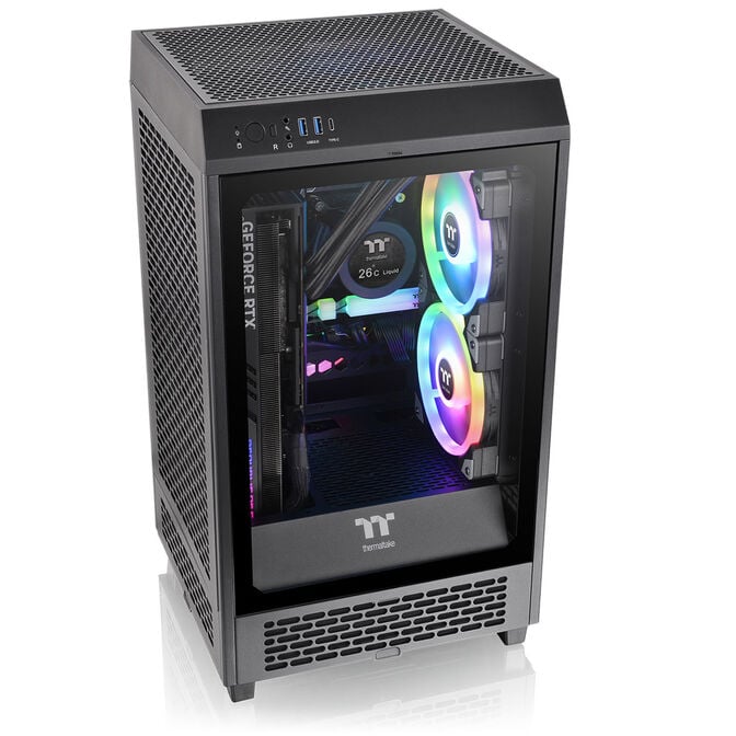 Thermaltake The Tower 200 PC-Geh&auml;use, Mini-Geh&auml;use, Mini-ITX, Tempered Glass - schwarz image number 6