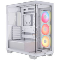 Corsair 3500X LX-R PC Case, Mid-Tower, E-ATX, RGB, Tempered Glass - white