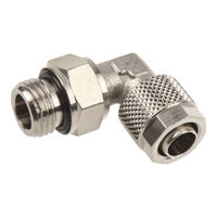 Innovatek Connection 90 Degree G1/4 Inch Female Thread to 10/8mm - Silver