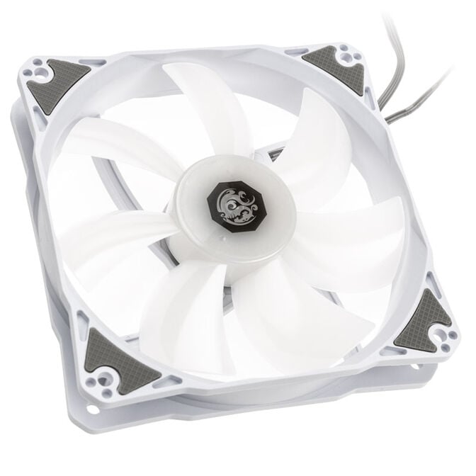 Bitspower Notos RGB PWM Fan, 120mm - white, 3-pack image number 2