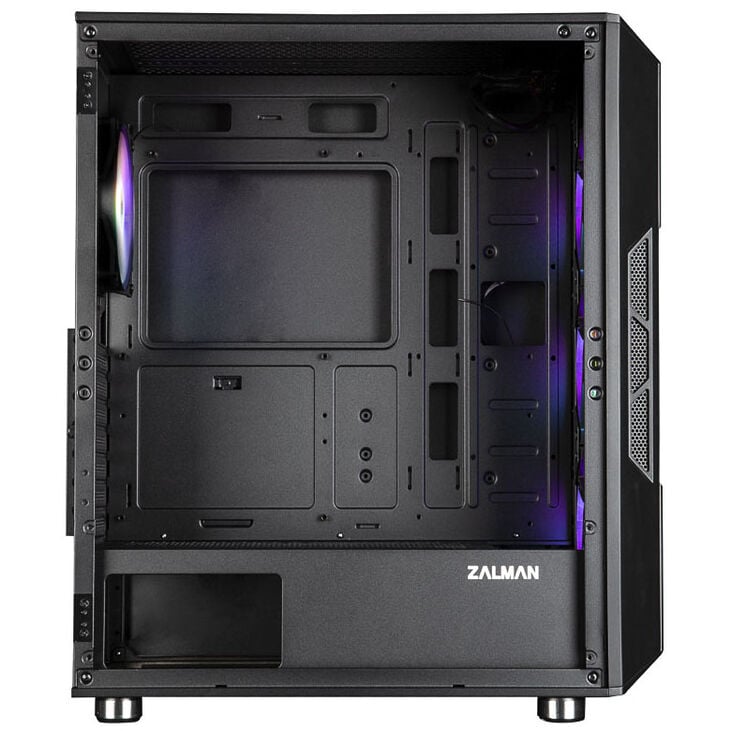 Zalman i3 Neo PC Case, Mid Tower, ATX, RGB, Tempered Glass - black image number 6