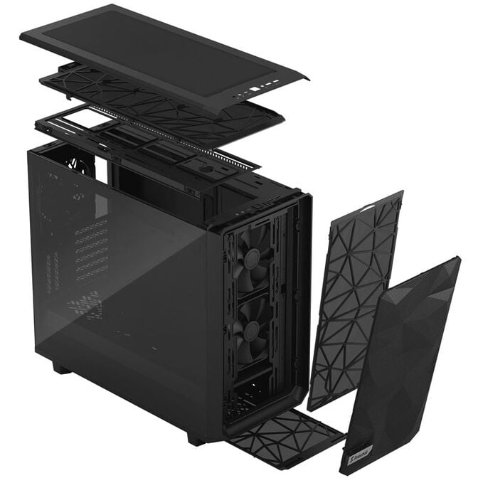 Fractal Design Meshify 2 Black TG Light Tint Midi-Tower, Tempered Glass, schwarz image number 1