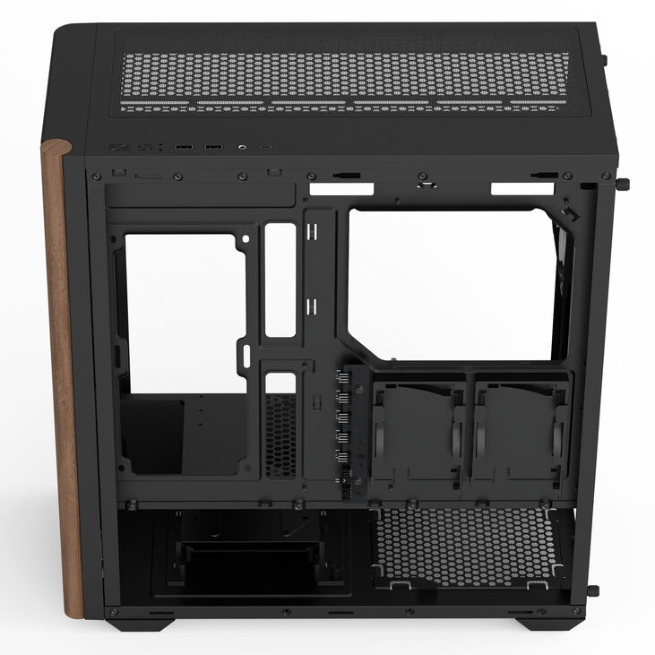 Aerocool D501A PC Case, Mid Tower, ATX, Tempered Glass - Black image number 6