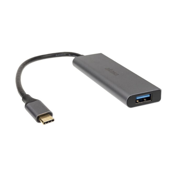 Akasa USB Type C to 4x USB Type A - silver image number 1