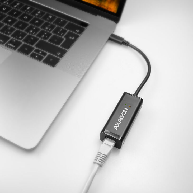 AXAGON ADE-SRC Gigabit Ethernet 10/100/1000 Adapter - USB 3.1 Type C image number 2
